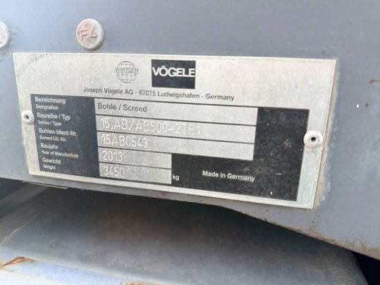 Vögele SUPER 1800-2 Vögele SUPER 1800-2 2007 2 Asphalt pavers image 10