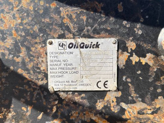 OilQuick OQ65 - M318D / M320F / M322D / 320D / 320E / 323D OilQuick OQ65 - M318D / M320F / M322D / 320D / 320E / 323D 2017...