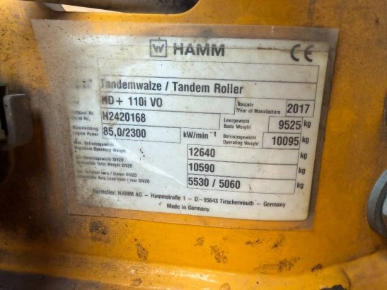 Hamm HD+ 110I VO HD+ 110I VO 2017 2 image 11