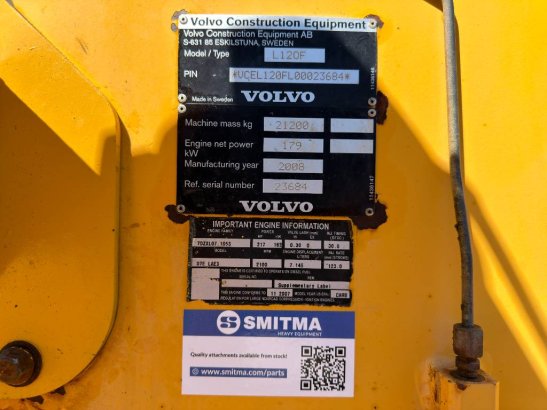 Volvo L120F L120F 2008 2 Wheel Loaders image 12