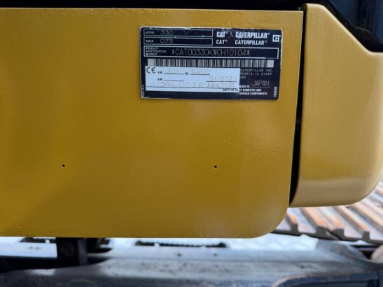 CAT 330 07B 42 2020 2 Crawler Excavators image 12
