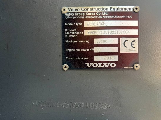Volvo ECR145CL VA ECR145CL VA 2010 2 Crawler Excavators image 12