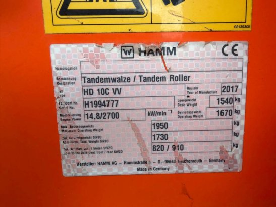 Hamm HD10 C VV HD10 C VV 2017 2 image 15