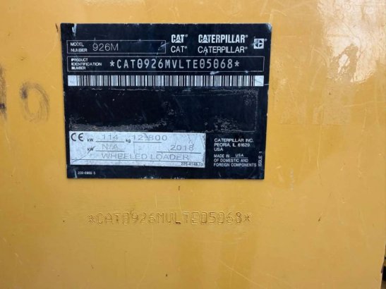 CAT 926M 926M 2018 2 Wheel Loaders image 6