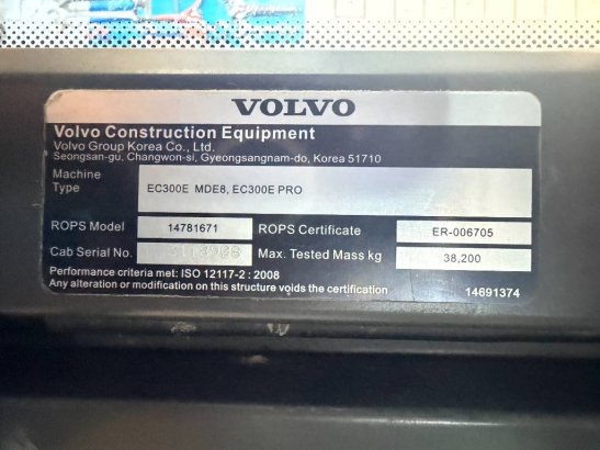 Volvo EC300E L EC300E L 2022 2 Crawler Excavators image 7