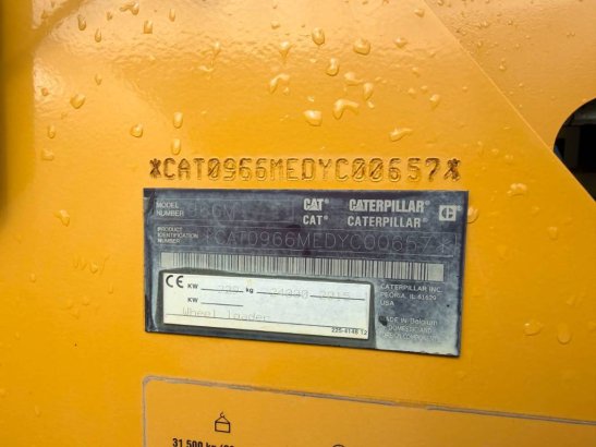 CAT 966M 261 2015 2 Wheel Loaders image 7