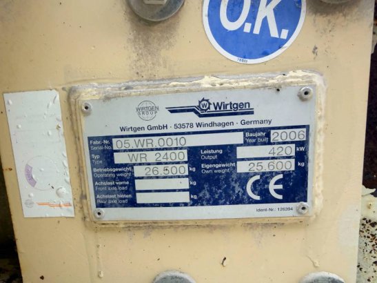 Wirtgen WR2400 WR2400 2006 2 image 9