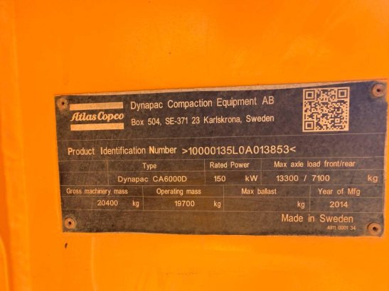 Dynapack CA6000D Dynapack CA6000D 2014 2 image 9