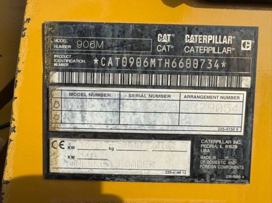 CAT 906M 267 2016 2 Wheel Loaders image 9