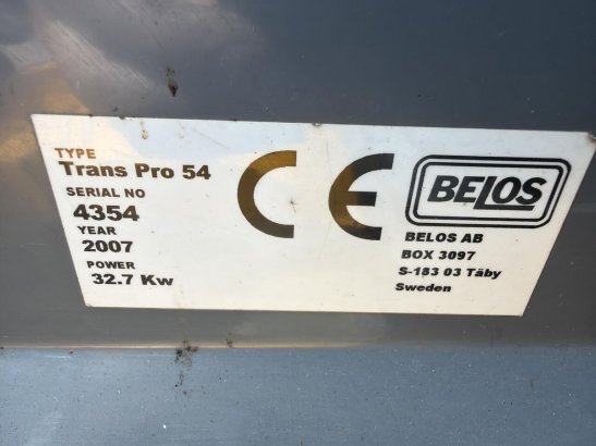 Belos Trans Pro 54 - Gebruikt Belos Trans Pro 54 - Gebruikt 2007 2 image 11