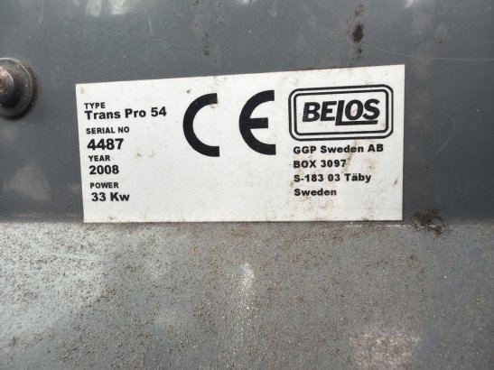 Belos Werktuigdrager Trans pro 54 Belos Werktuigdrager Trans pro 54 2008 2 image 11