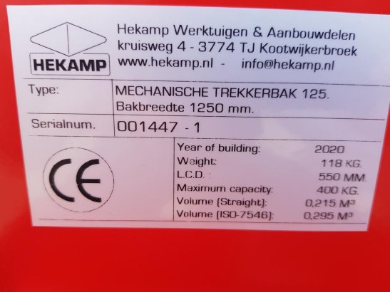 Mechanische kiepbak 125 Mechanische kiepbak 125 2020 1 image 10