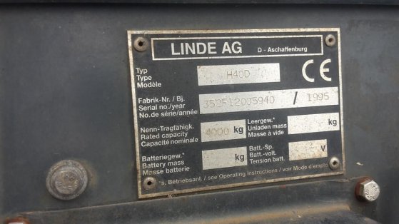 Linde heftruck heftruck 1995 2 Forklift image 6