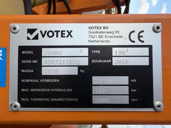 Votex Jumbo 190 Votex Jumbo 190 2016 2 image 17