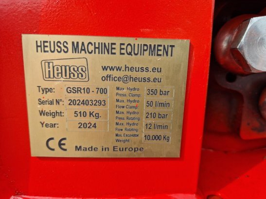 Heuss CW10 GSR10 700 Heuss CW10 GSR10 700 2024 1 image 16