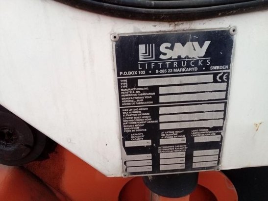 SMV SL16-1200A SMV SL16-1200A 2001 2 Forklift image 8