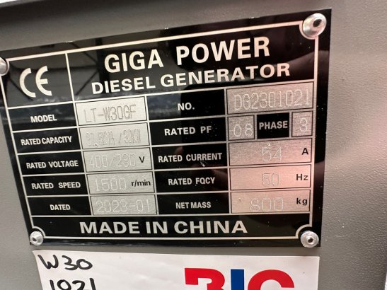 Giga power LT-W30GF 37.5KVA closed set Giga power LT-W30GF 37.5KVA closed set 2 Generators image 32