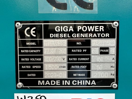 Giga power LT-W250GF 312.5 kVA silent generator Giga power LT-W250GF 312.5 kVA silent generator 2022 1 Generators image 10