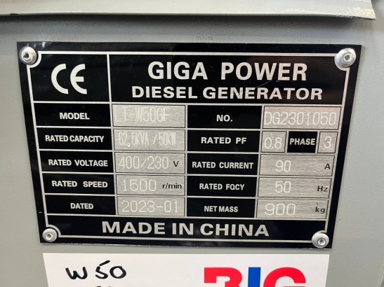 Giga power LT-W50-GF 62.5KVA silent set Giga power LT-W50-GF 62.5KVA silent set 2023 2 Generators image 11