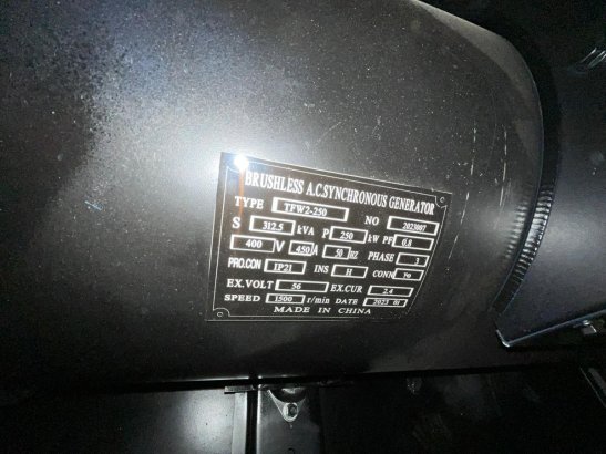 Giga power Giga power 312.5 kVa silent generator set - LT-W250GF Giga power Giga power 312.5 kVa silent generator set - LT...