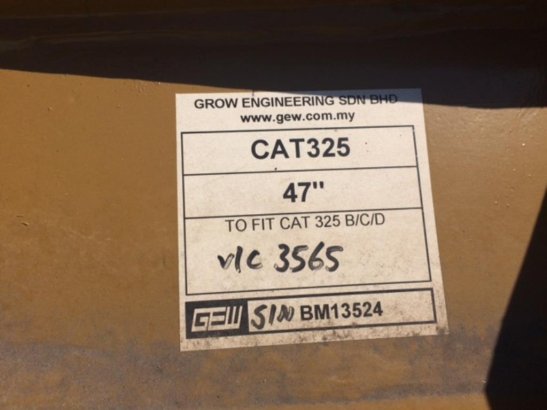 Caterpillar 325B / 325C / 325D 47 inch HDbucket 325B / 325C / 325D 47 inch HDbucket 2021 1 image 12