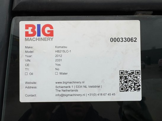 Komatsu HB215LC-1 HB HB215LC-1 HB 2012 2 Crawler Excavators image 24