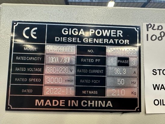Giga power PLD12000SE 10 kVA silent generator Giga power PLD12000SE 10 kVA silent generator 2022 1 image 9