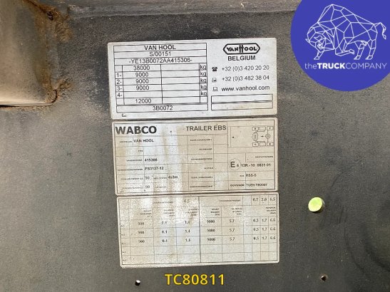 Vanhool Closed Box Van Hool 2010 2 Box semi-trailers image 10
