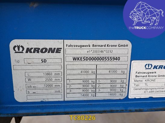Krone SD Curtainsides 9357 2012 2 image 40
