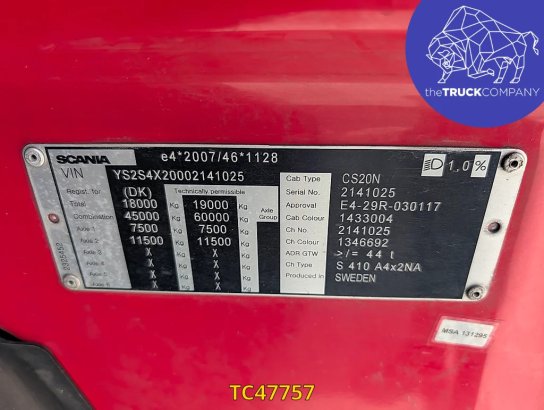 Scania S S 410 2018 2 Tractor Units image 26