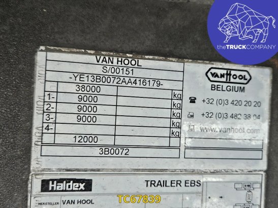 Vanhool Curtainsides Van Hool 2011 2 image 12