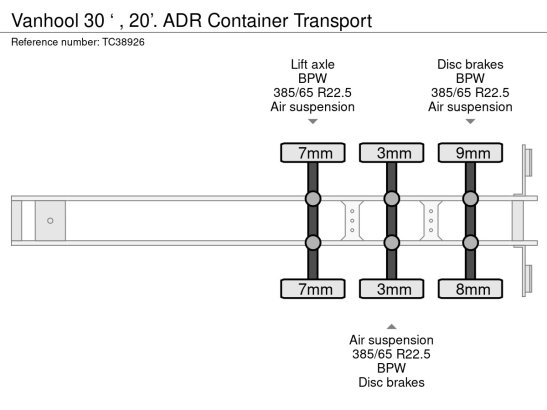Vanhool 30 ‘ , 20’. ADR Container Transport Van Hool 30 ‘ , 20’. ADR 2015 2 image 12