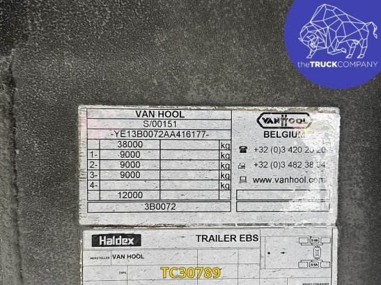 Vanhool Curtainsides Van Hool 2011 2 image 26