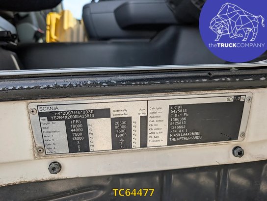 Scania R 450 R 450 2016 2 Tractor Units image 14