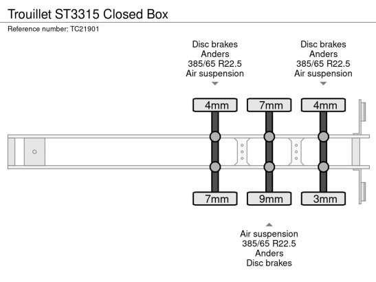 Trouillet ST3315 Closed Box Trouillet ST3315 2005 2 Box semi-trailers image 75