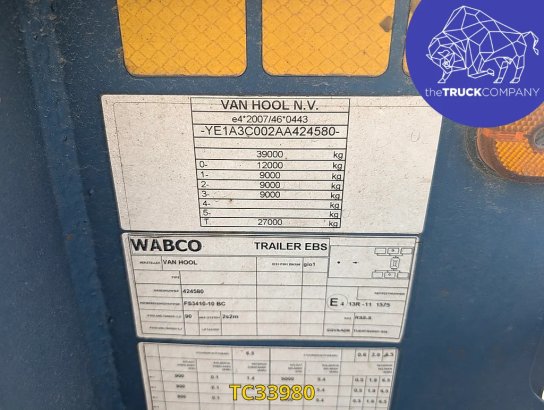 Vanhool 30. ADR Container Transport Van Hool 30. ADR 2017 2 image 35